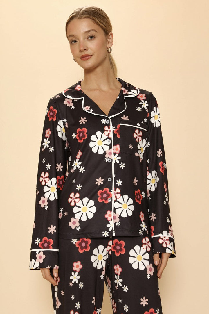 Funky Flower Pajama Pants Set