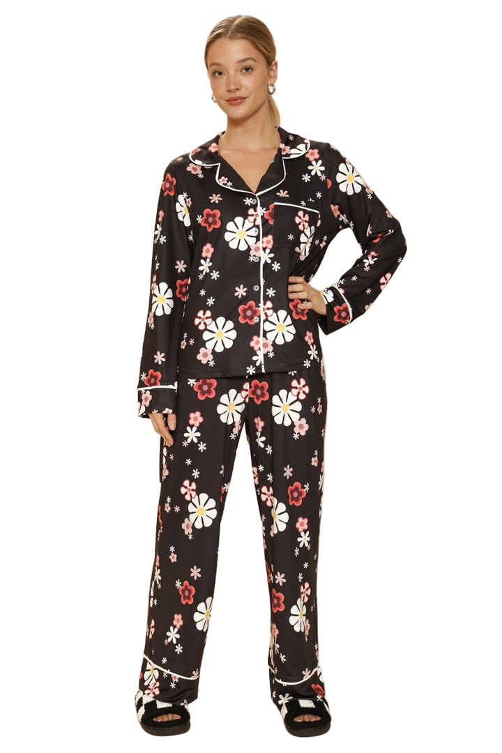 Funky Flower Pajama Pants Set