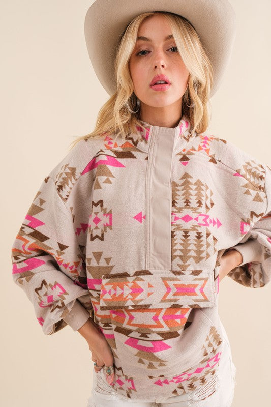 Exclusive Aztec Western Pullover