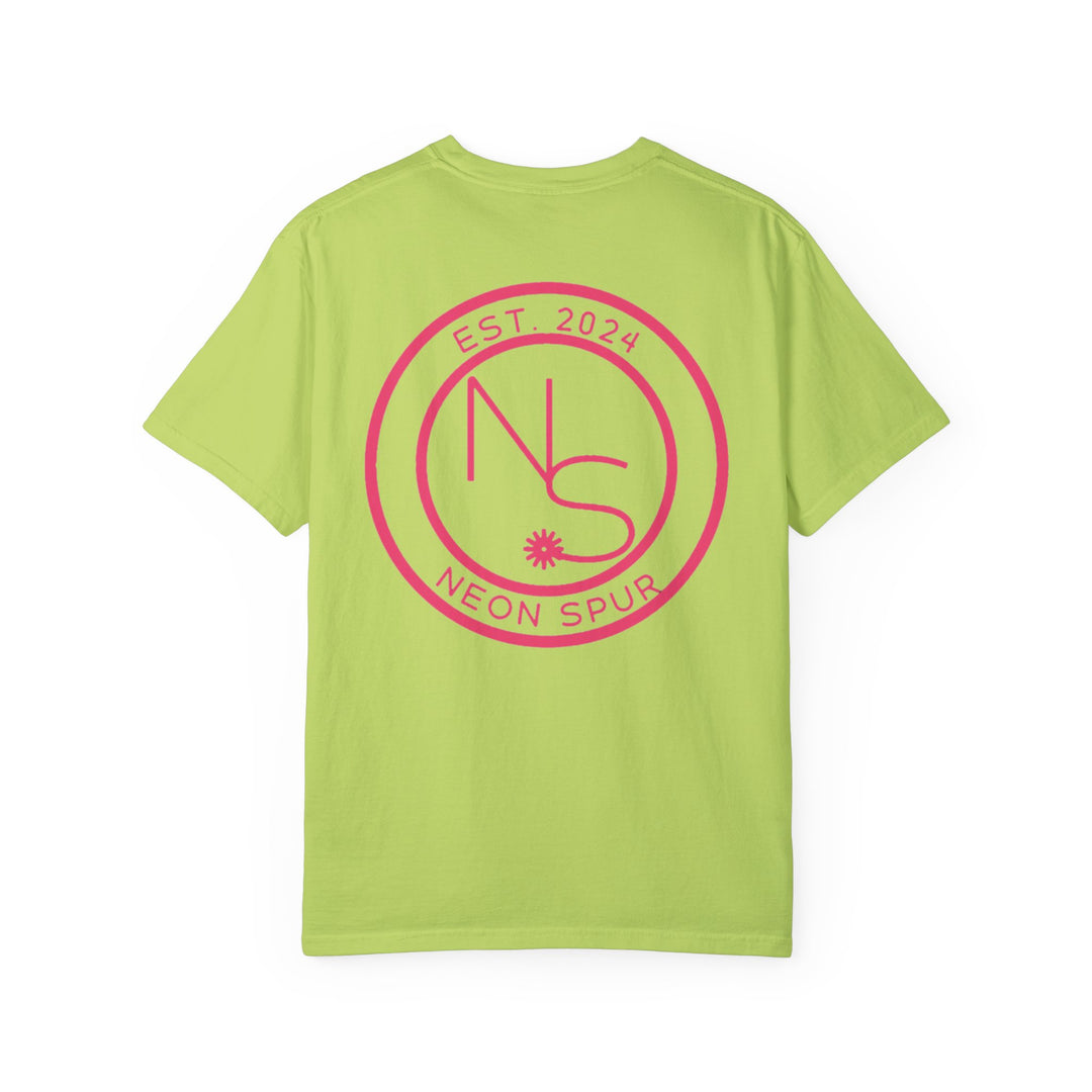 Neon Spur Logo Garment-Dyed T-shirt