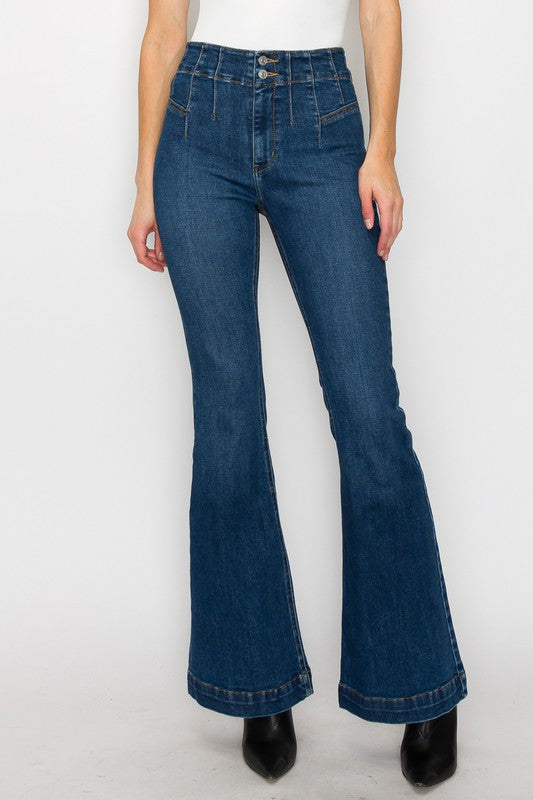 Plus Size High Rise Modern Flare Jeans