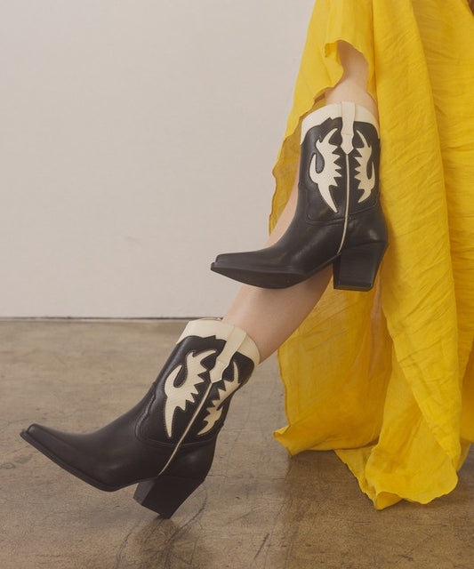 Oasis Society Houston Layered Panel Cowboy Boots