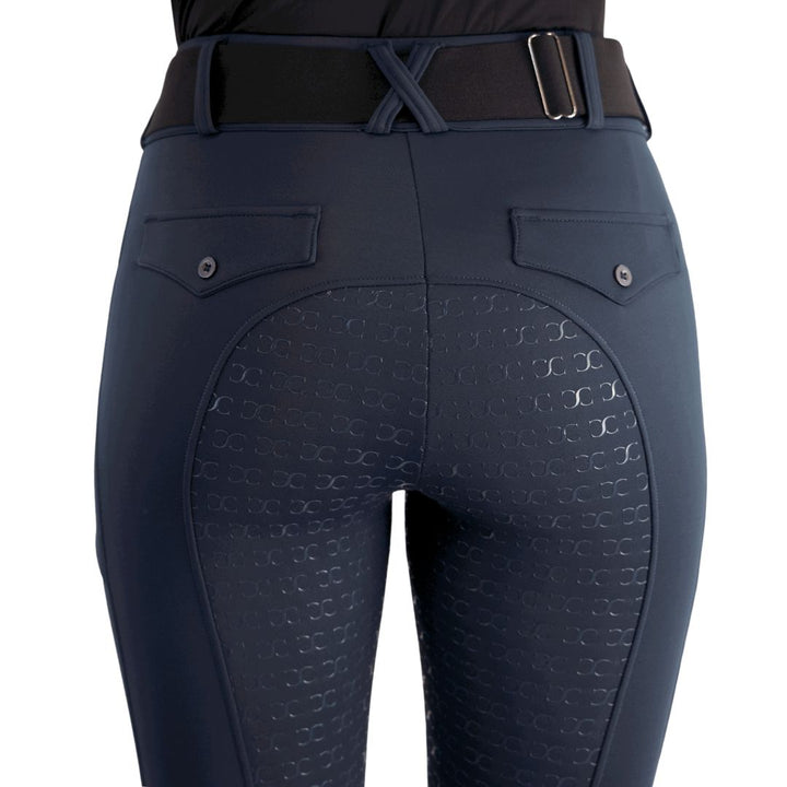 Correct Connect Navy Blue Mid-Weight Winter Full Seat Breeches