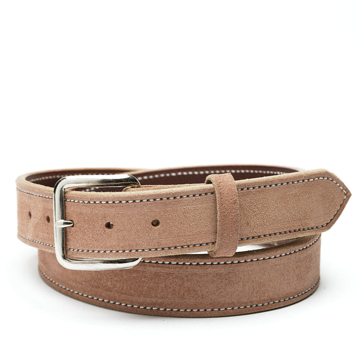 Chocolate Roughout Leather Belt