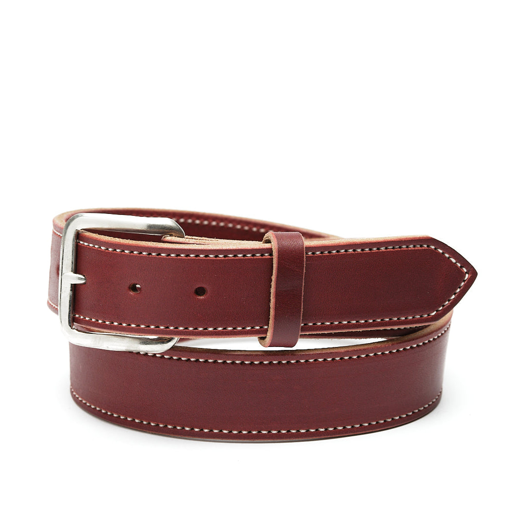 Burgundy Latigo Leather Belt Texas Saddlery