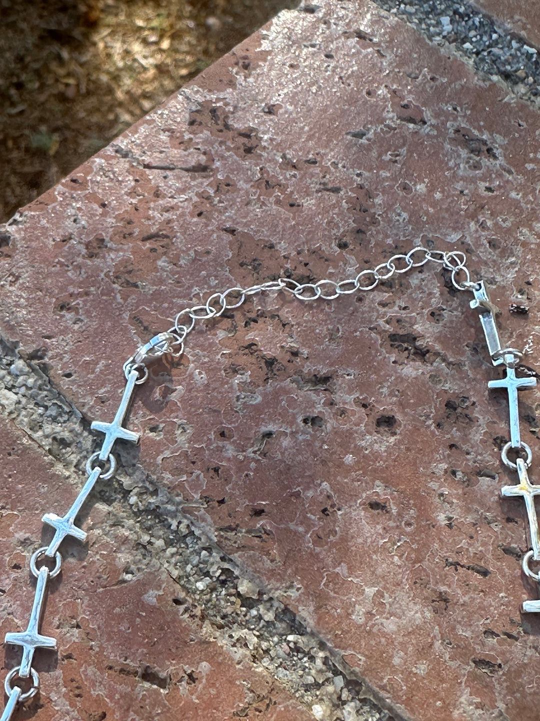 Handmade Sterling Silver Cross Necklace