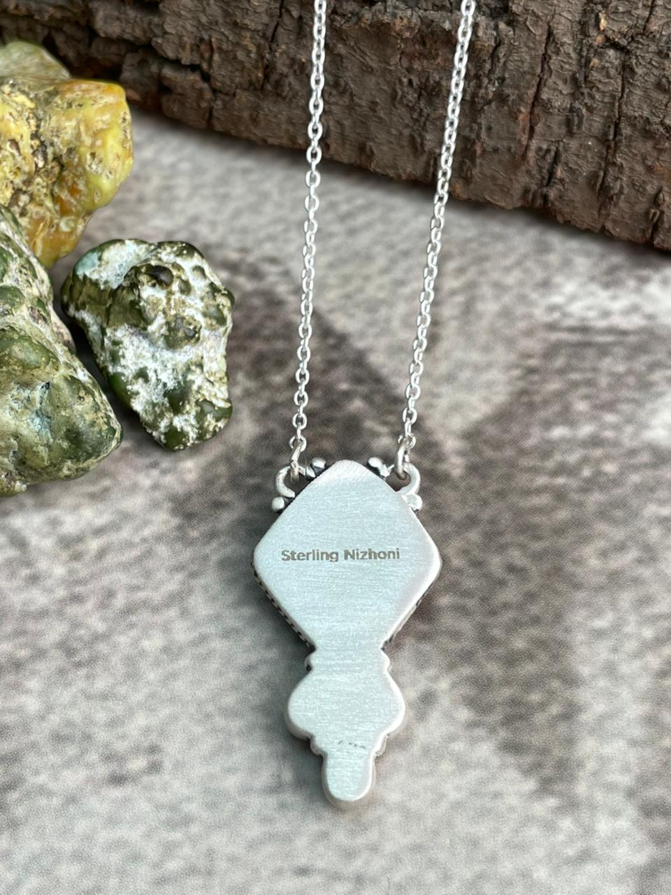 Handmade Sterling Silver Cotton Candy Necklace