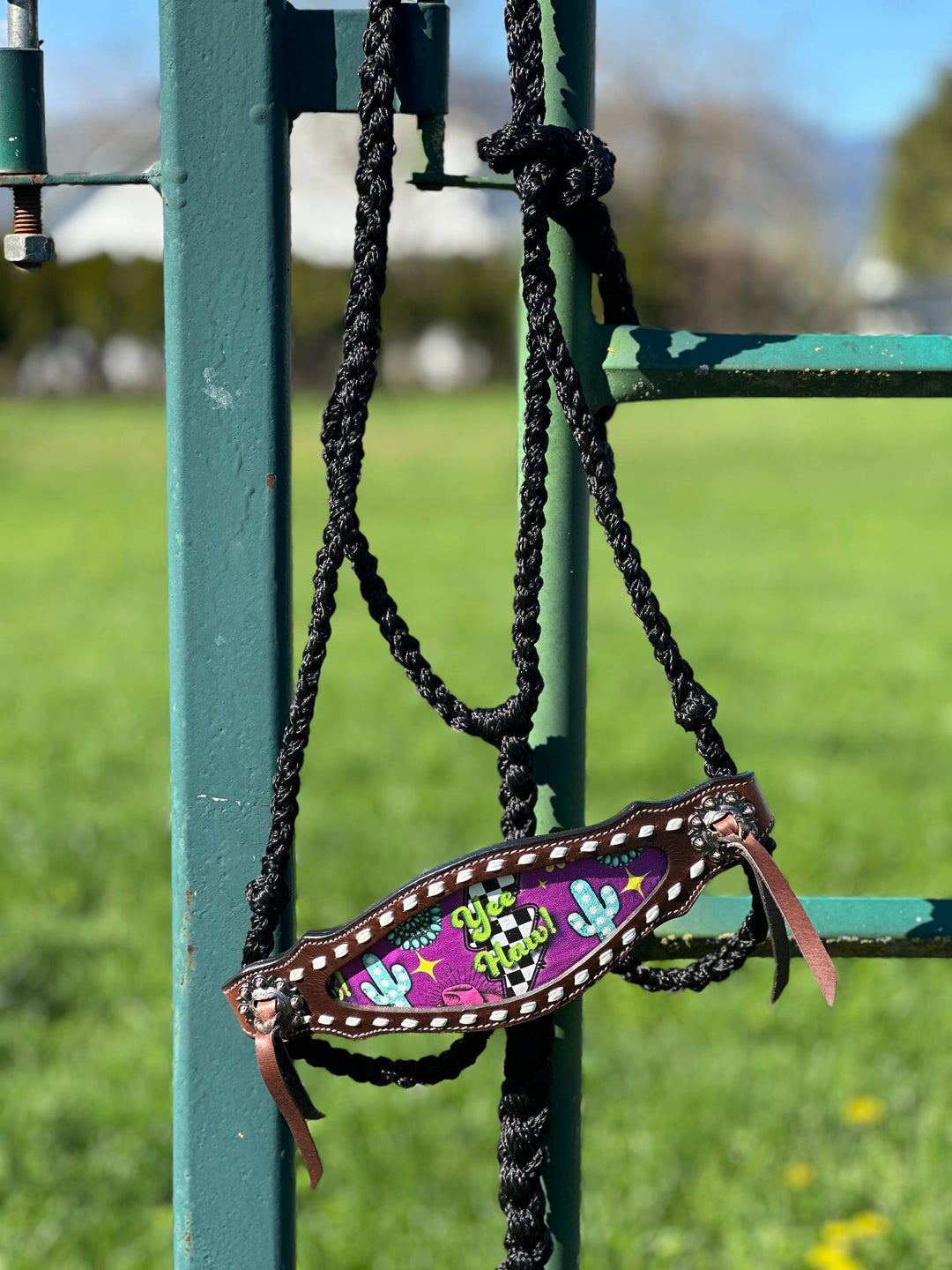 Neon Yeehaw Braided Bronc Halter