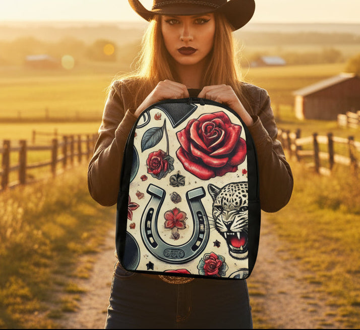Roaring Roses Minimalist Backpack