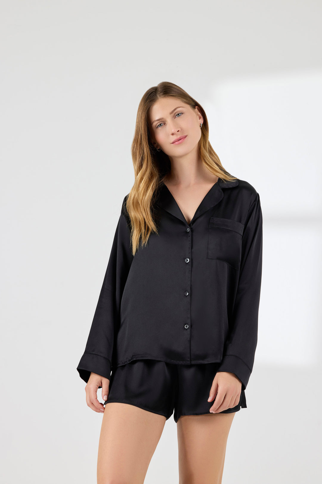 Chloe Silk Pajama Short Set