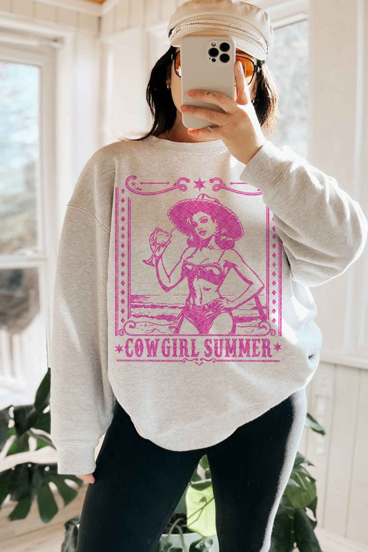 Cowgirl Summer Oversized Sweatshirt