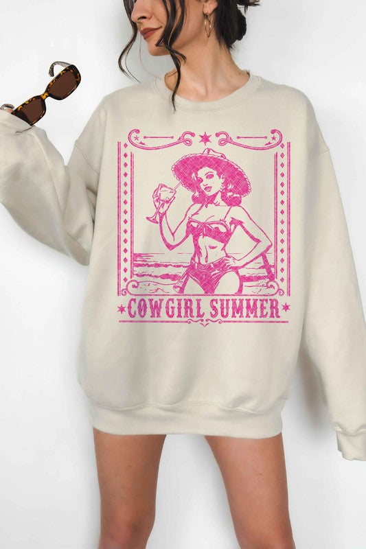 Cowgirl Summer Oversized Sweatshirt