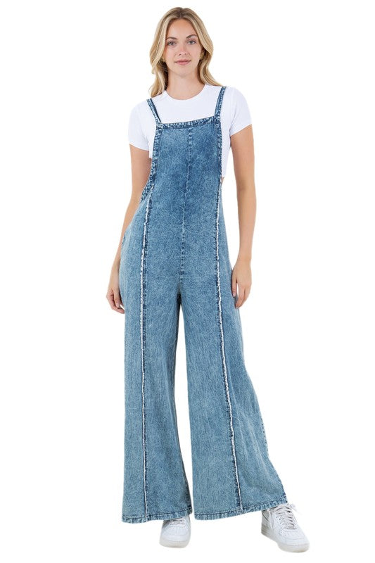 Denim Overalls Jumpsuit