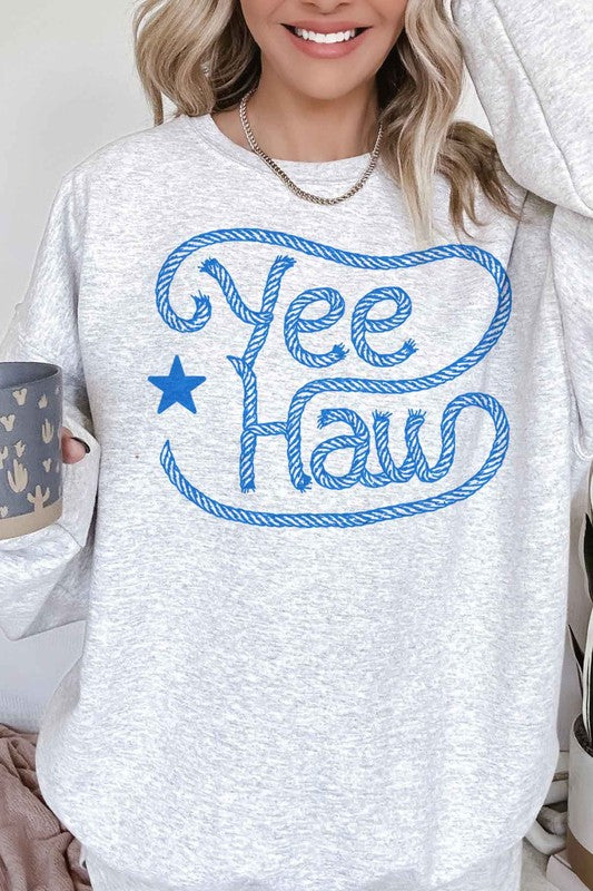 Yee Haw Oversized Graphic Sweatshirt