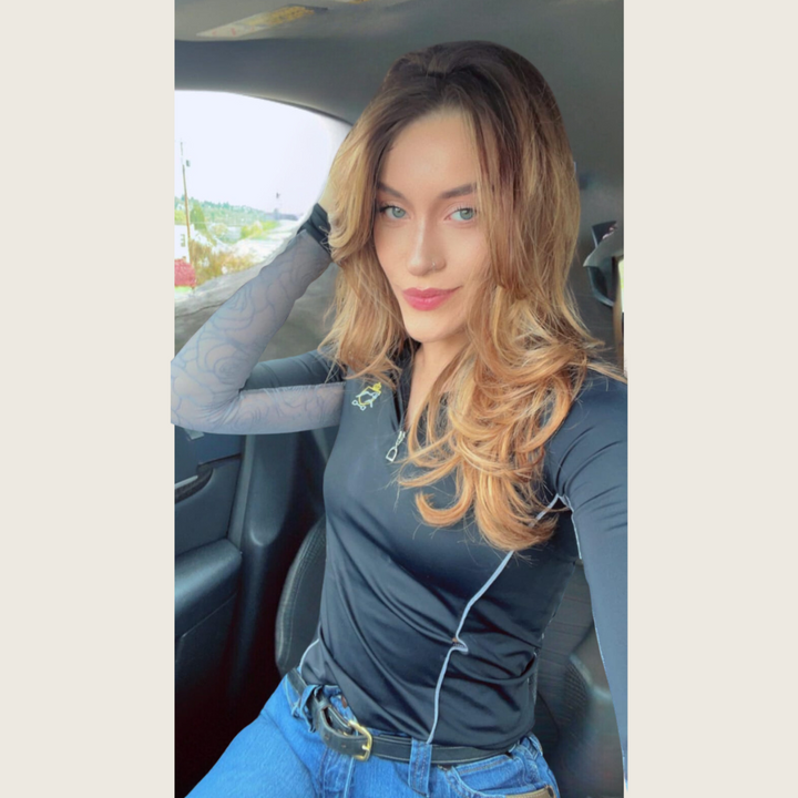 Midnight Rose Black and Silver Sun Shirt