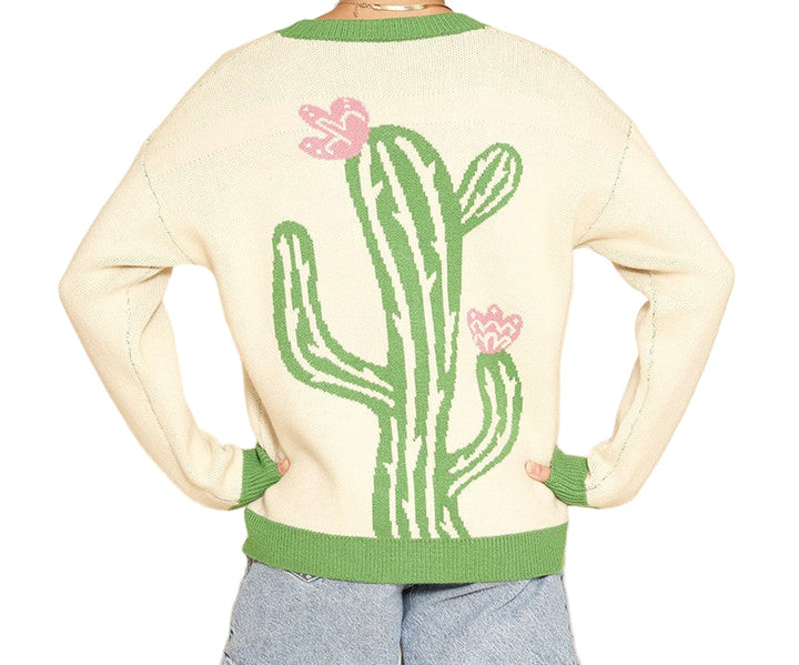 Cactus Flower Cardigan