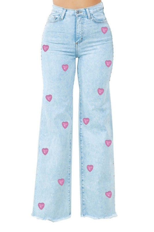 Brooklyn Hearts Wide Leg Jean -34” Inseam