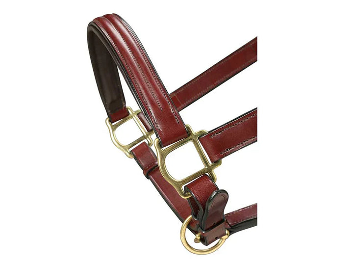 Triple-Stitched Leather Halter