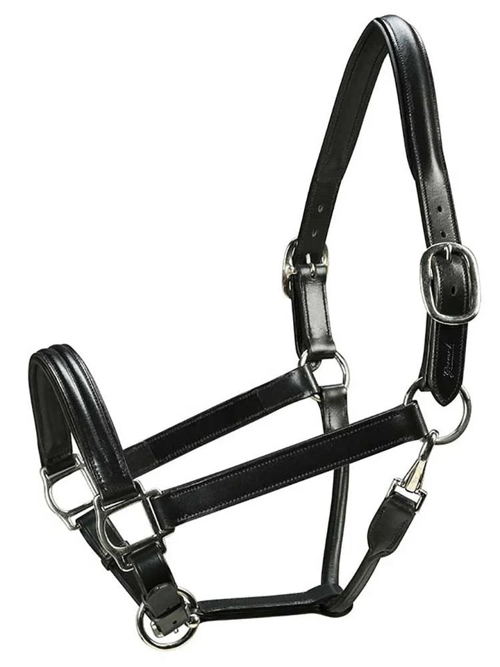 Marco Simone Triple-Stitched Italian Leather Halter Grewal Equestrian