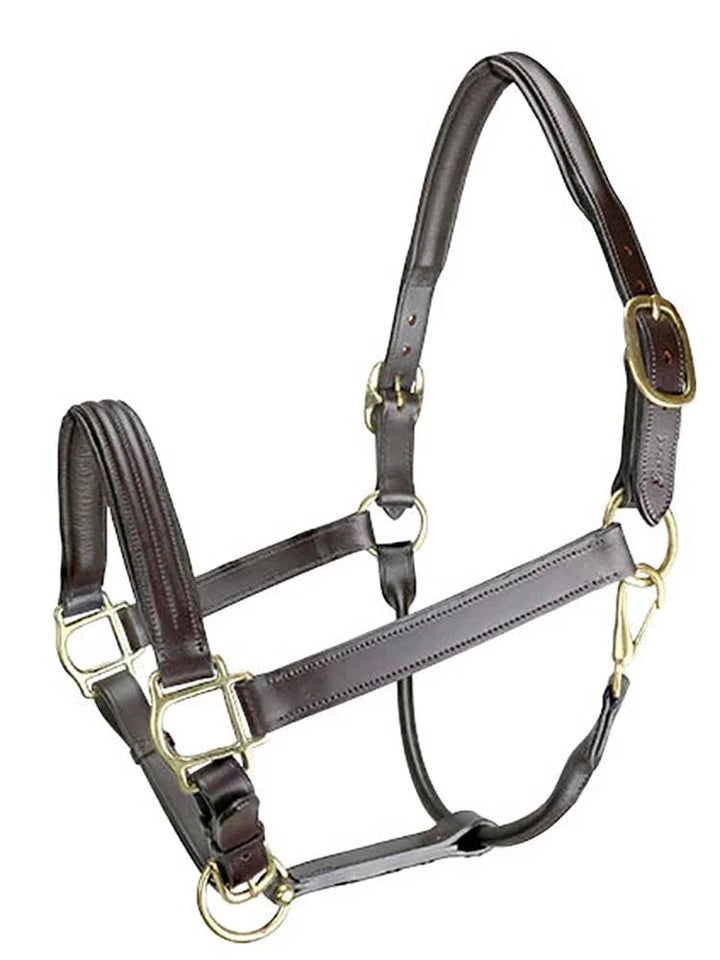 Marco Simone Triple-Stitched Italian Leather Halter Grewal Equestrian