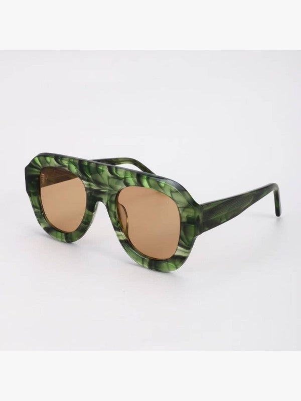 Retro Oversized Square Sunglasses Miss Sparkling