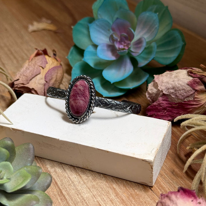 MJ Purple Spiny Shell Sterling Silver Cuff The Bijoux FAB Jewelry