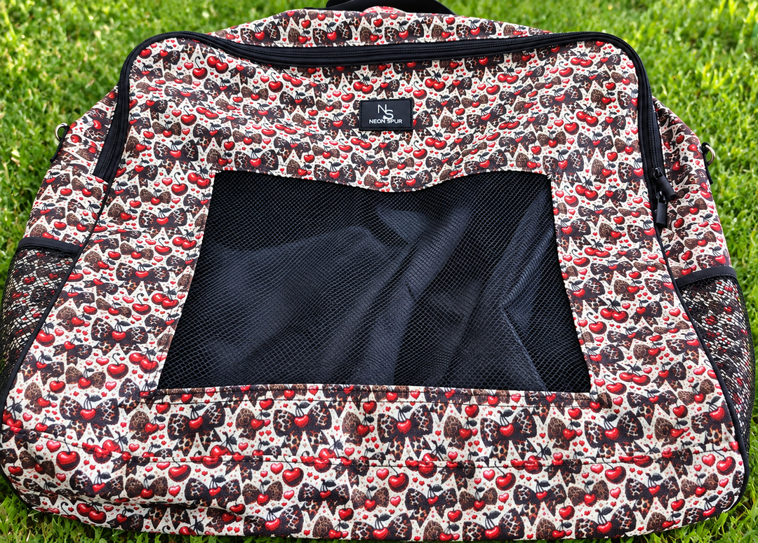 Leopard Cherry Bomb Tack Sack
