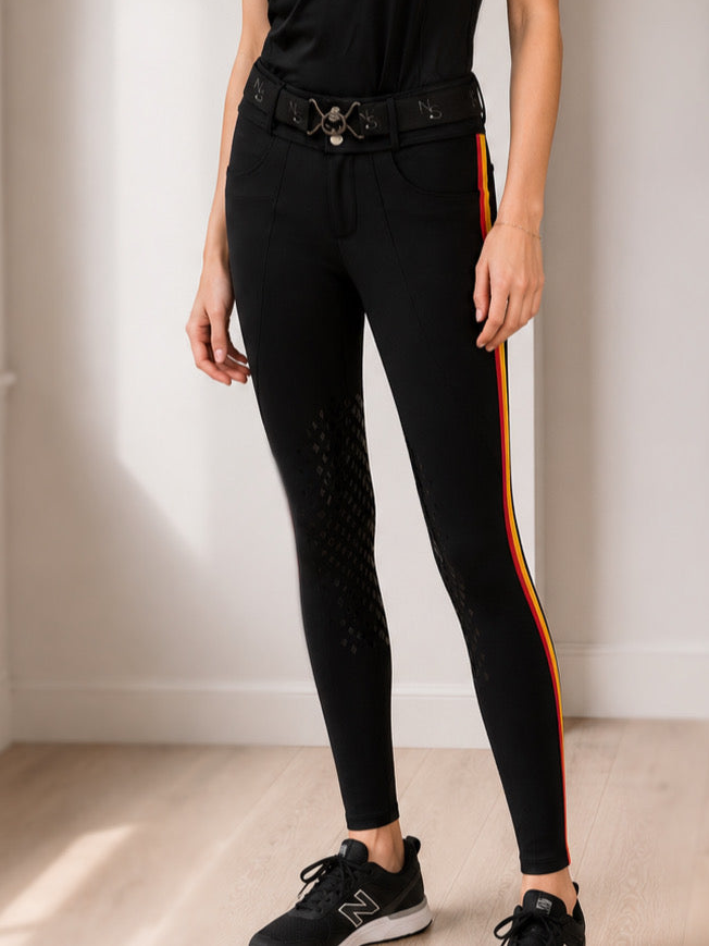 Neon Spur Fast Track Silicone Knee Patch Breeches Neon Spur