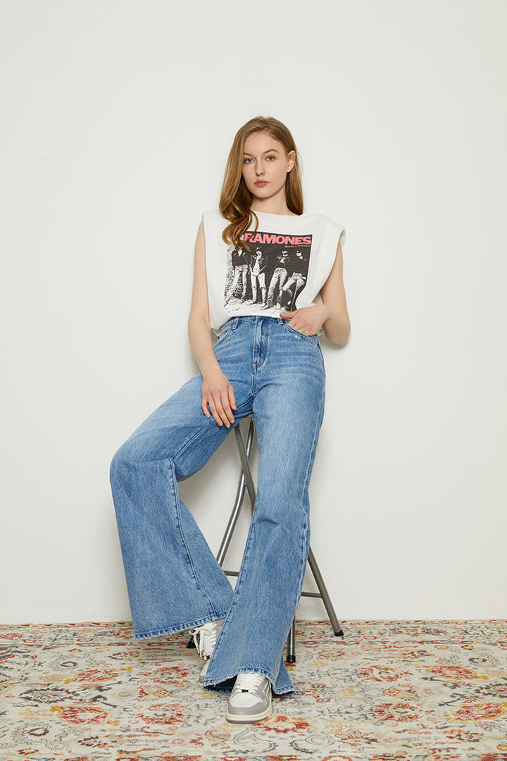 Hey Joanie Melissa Slouch Boot Cut Jeans