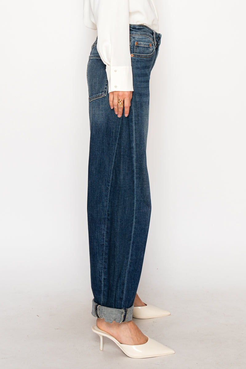 Catalina Relaxed Tapered Dark Wash Barrel Jeans Artemis Vintage