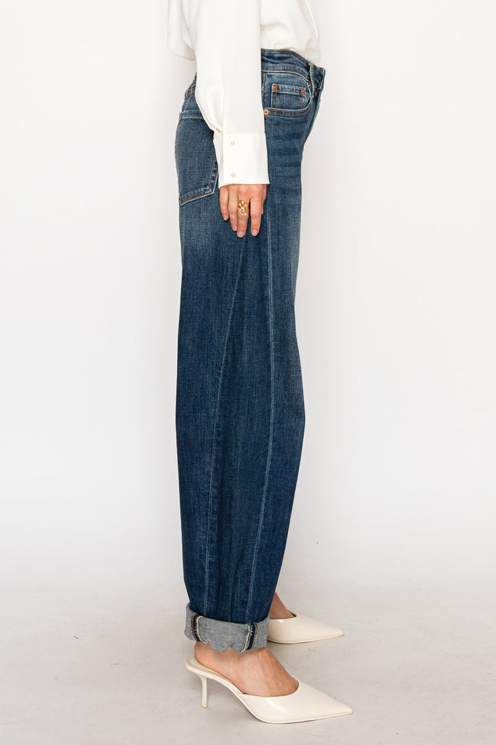 Catalina Relaxed Tapered Dark Wash Barrel Jeans Artemis Vintage