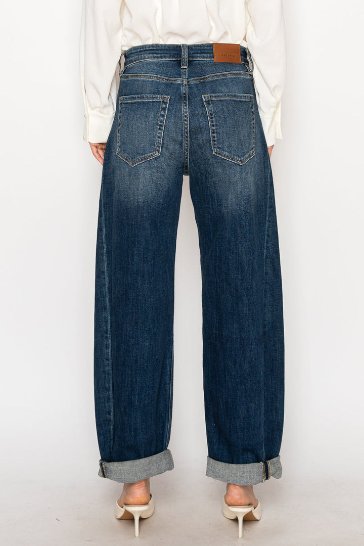 Catalina Relaxed Tapered Dark Wash Barrel Jeans Artemis Vintage
