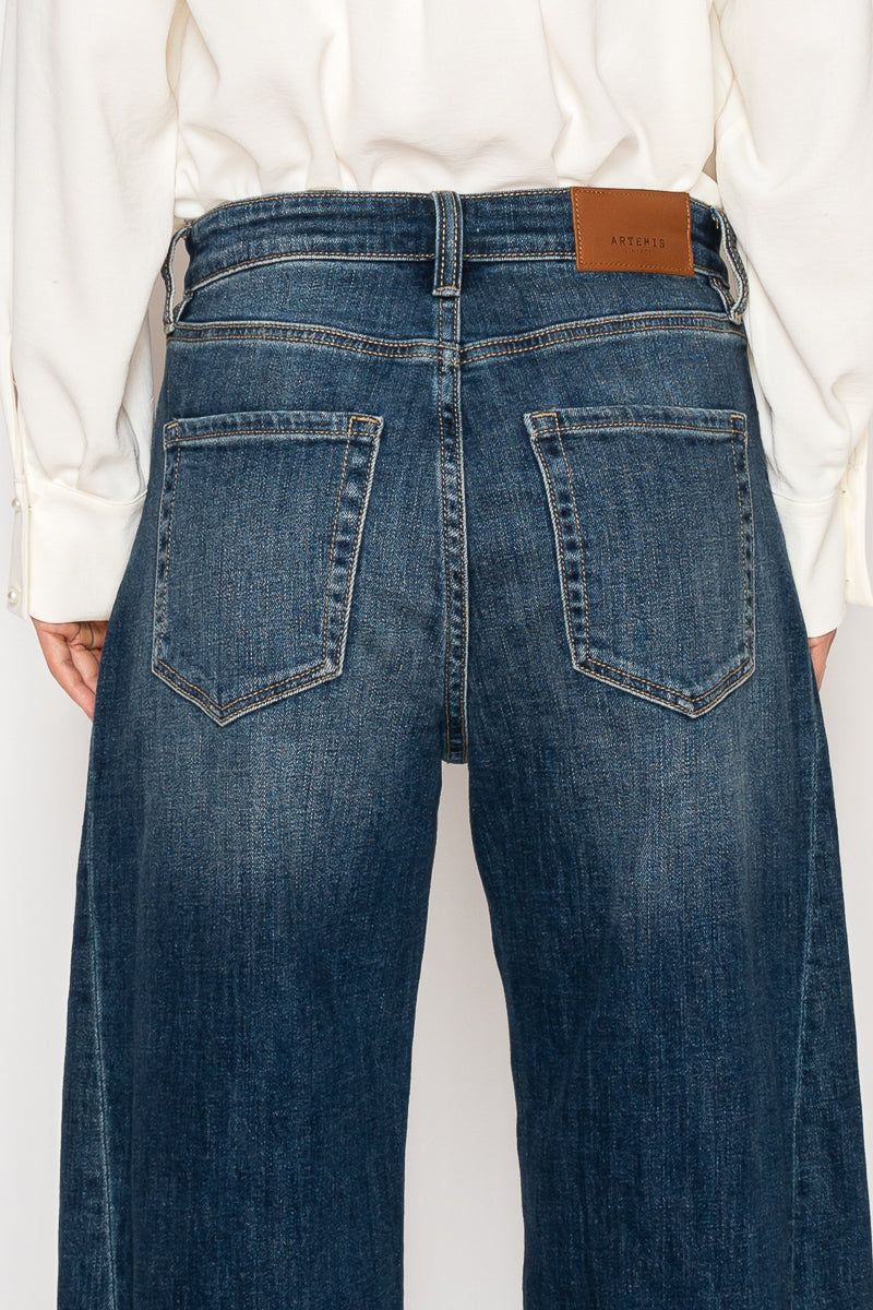 Catalina Relaxed Tapered Dark Wash Barrel Jeans Artemis Vintage