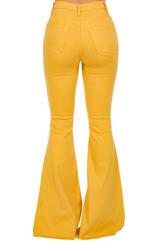 Mustard Bell Bottom Jean- 30" Inseam