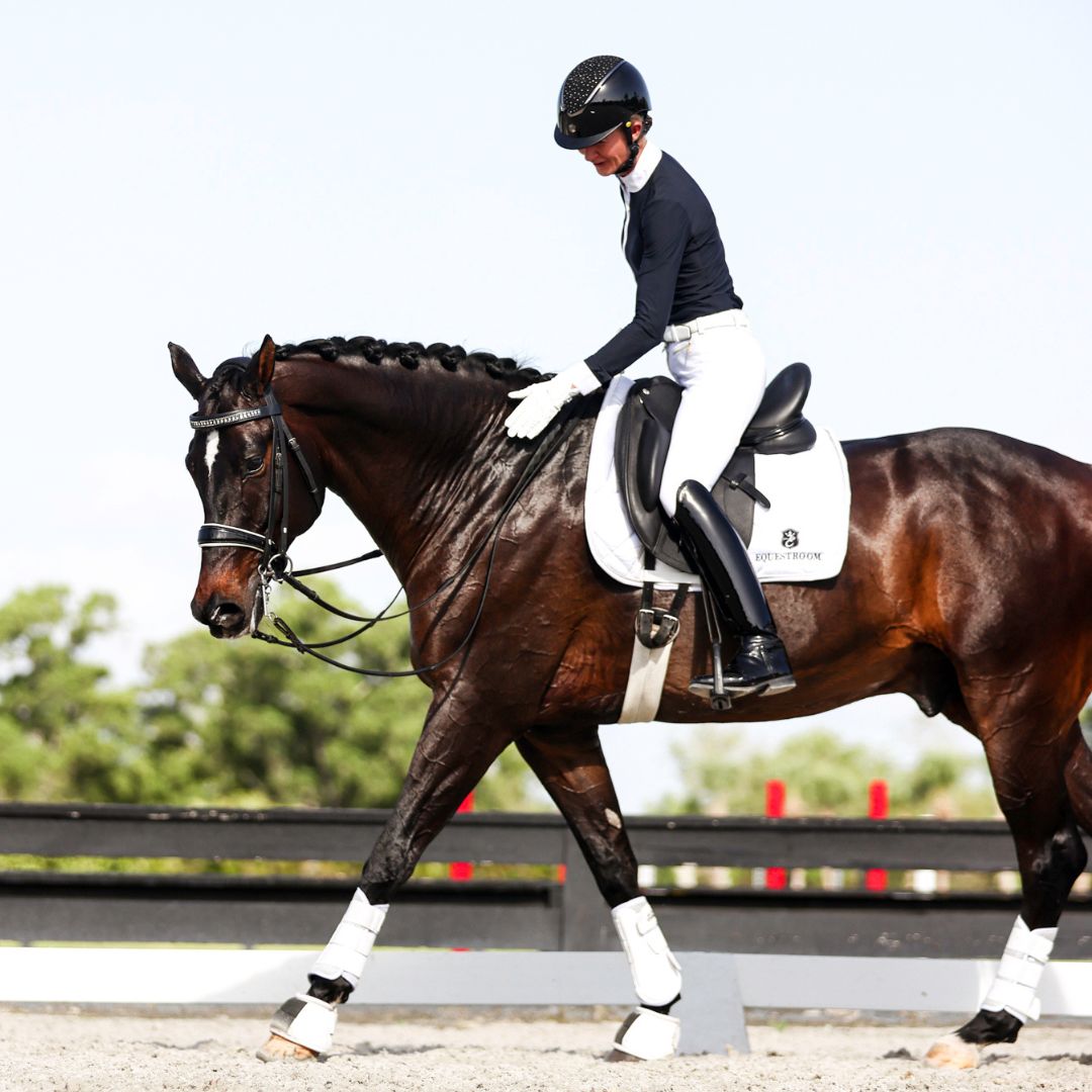B&W - White Saddle Pad Set