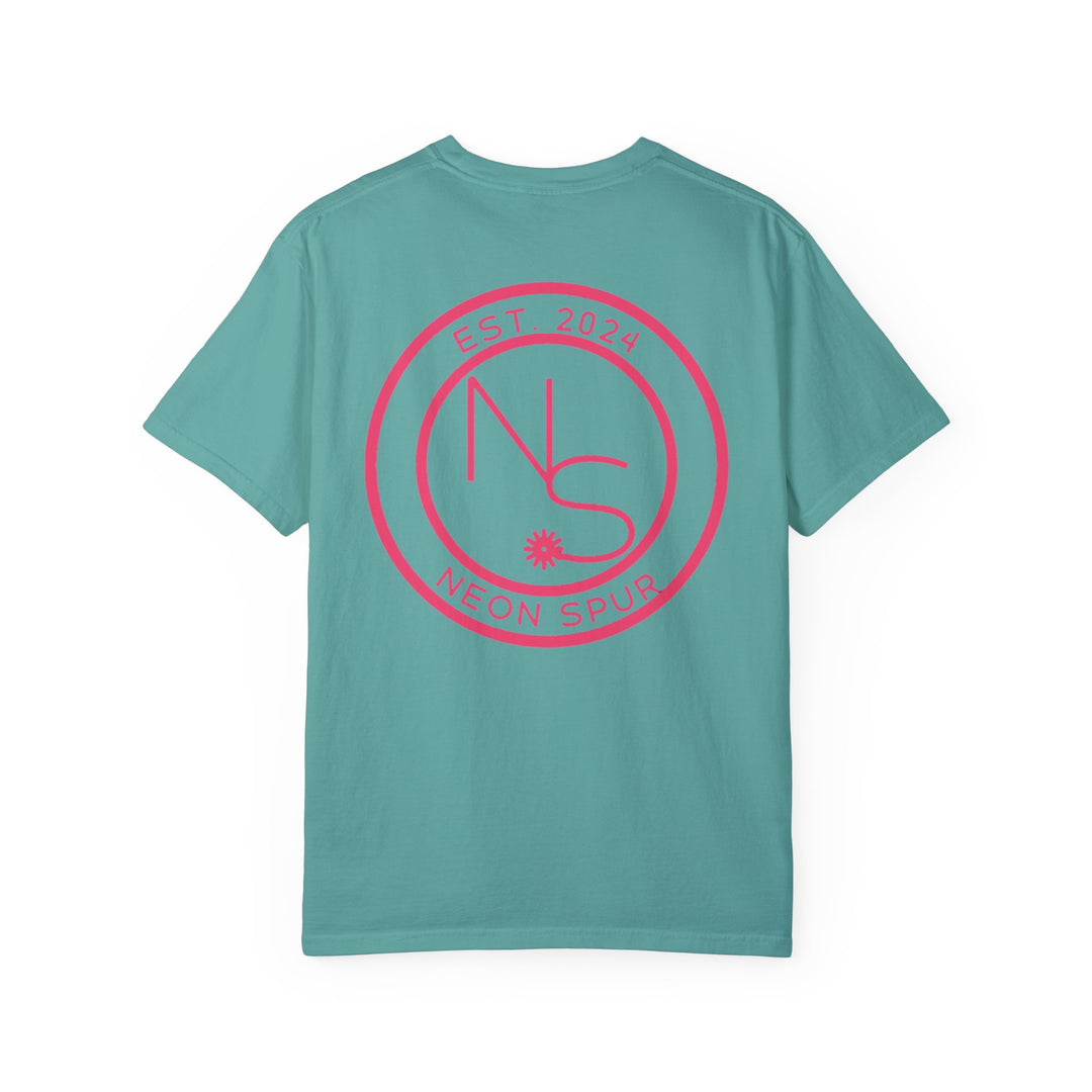 Neon Spur Logo Garment-Dyed T-shirt