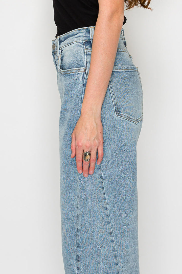 Harlow High Waisted Barrel Jeans Blue by Artemis Artemis Vintage