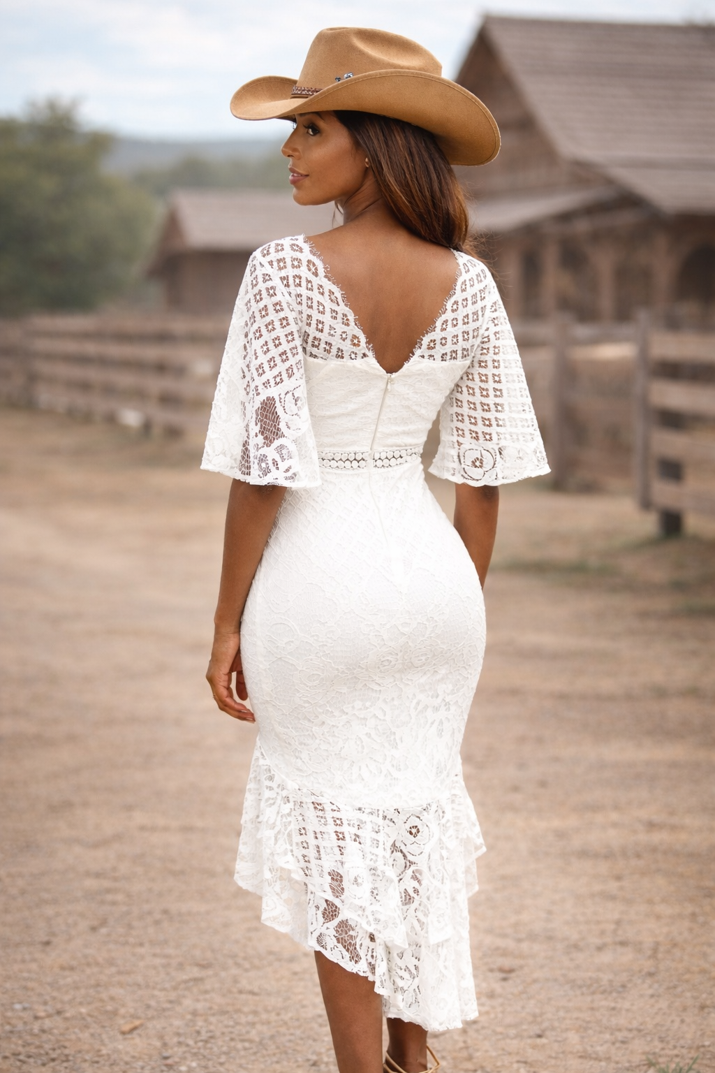 Reyna Dress - White