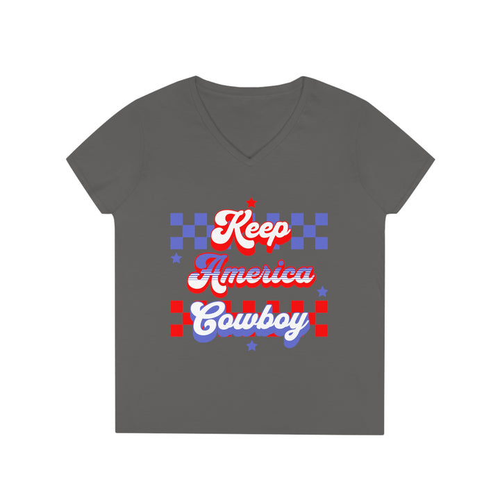 Keep America Cowboy V-Neck T-Shirt