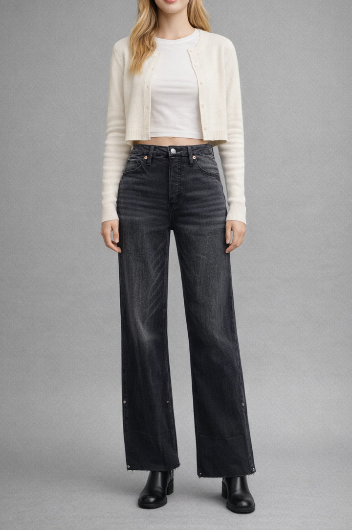 Elodie Tummy Control Inseam Transform High Rise A-line Wide Jeans Artemis Vintage