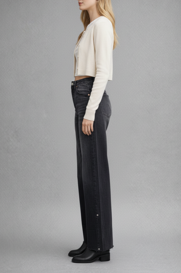 Elodie Tummy Control Inseam Transform High Rise A-line Wide Jeans Artemis Vintage