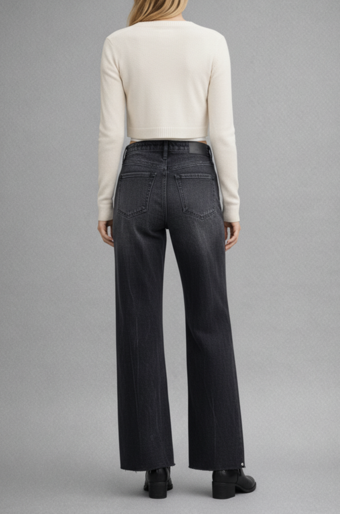 Elodie Tummy Control Inseam Transform High Rise A-line Wide Jeans Artemis Vintage