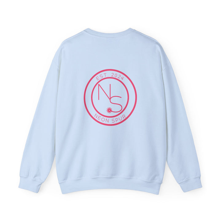 Neon Spur Logo On Back Unisex Heavy Blend™ Crewneck Sweatshirt