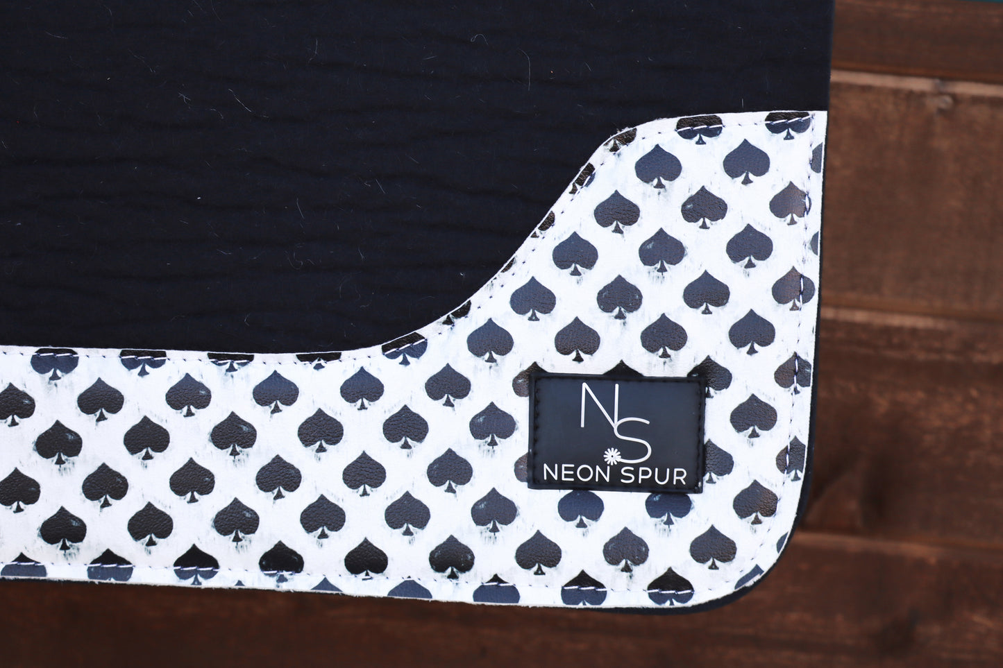 Smokin Spades Wool Saddle Pad