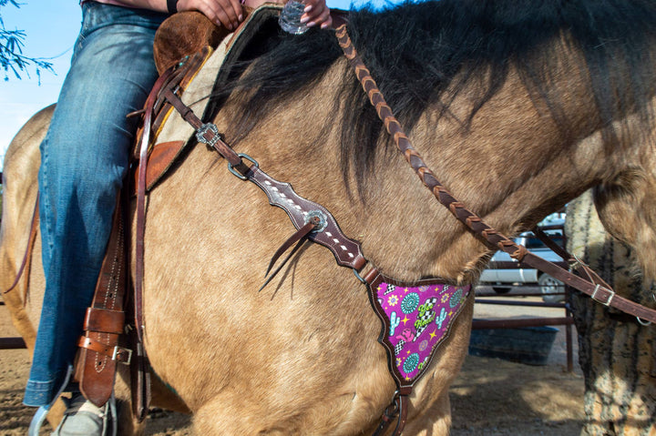 Neon Yeehaw Headstall and Breast Collar Set