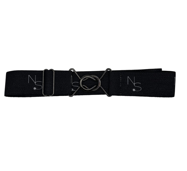 Starry Night Gunmetal Neon Spur Logo Equestrian Belt
