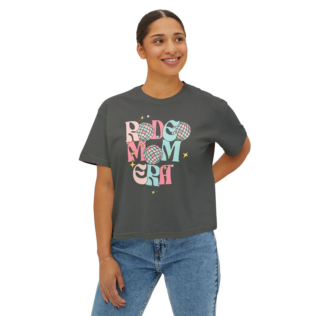 Rodeo Mom Era Women's Boxy Tee Neon Spur
