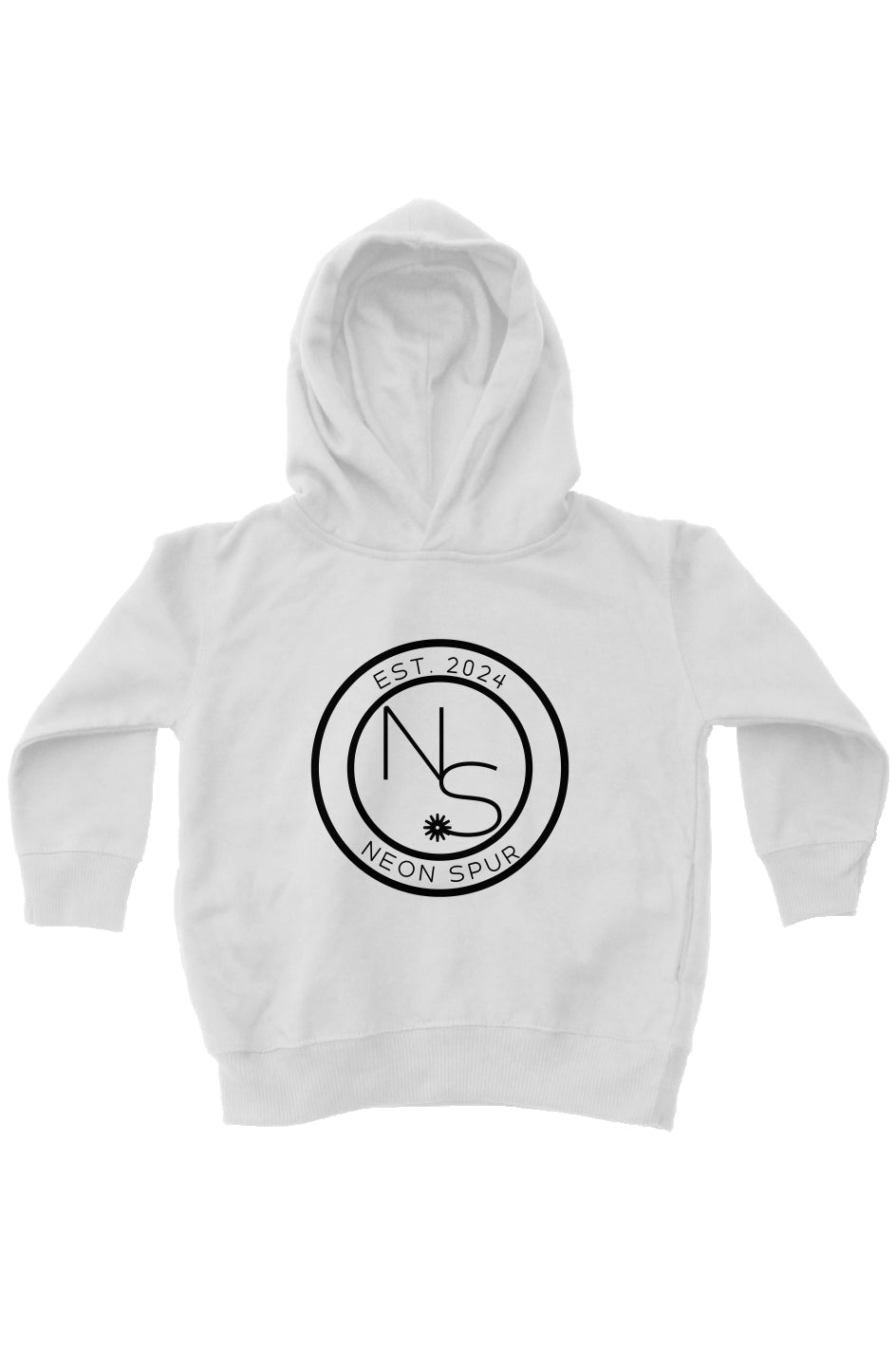 Neon Spur Logo Kids Fleece Pullover Hoodie