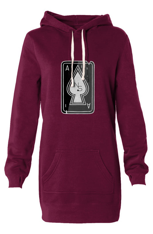 Ace Card NS Hooded Sweatshirt Dress