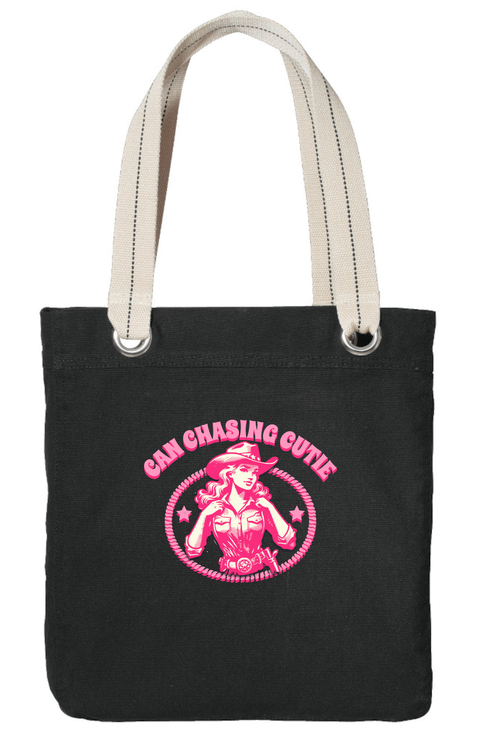 Can Chasing Cutie Black Tote